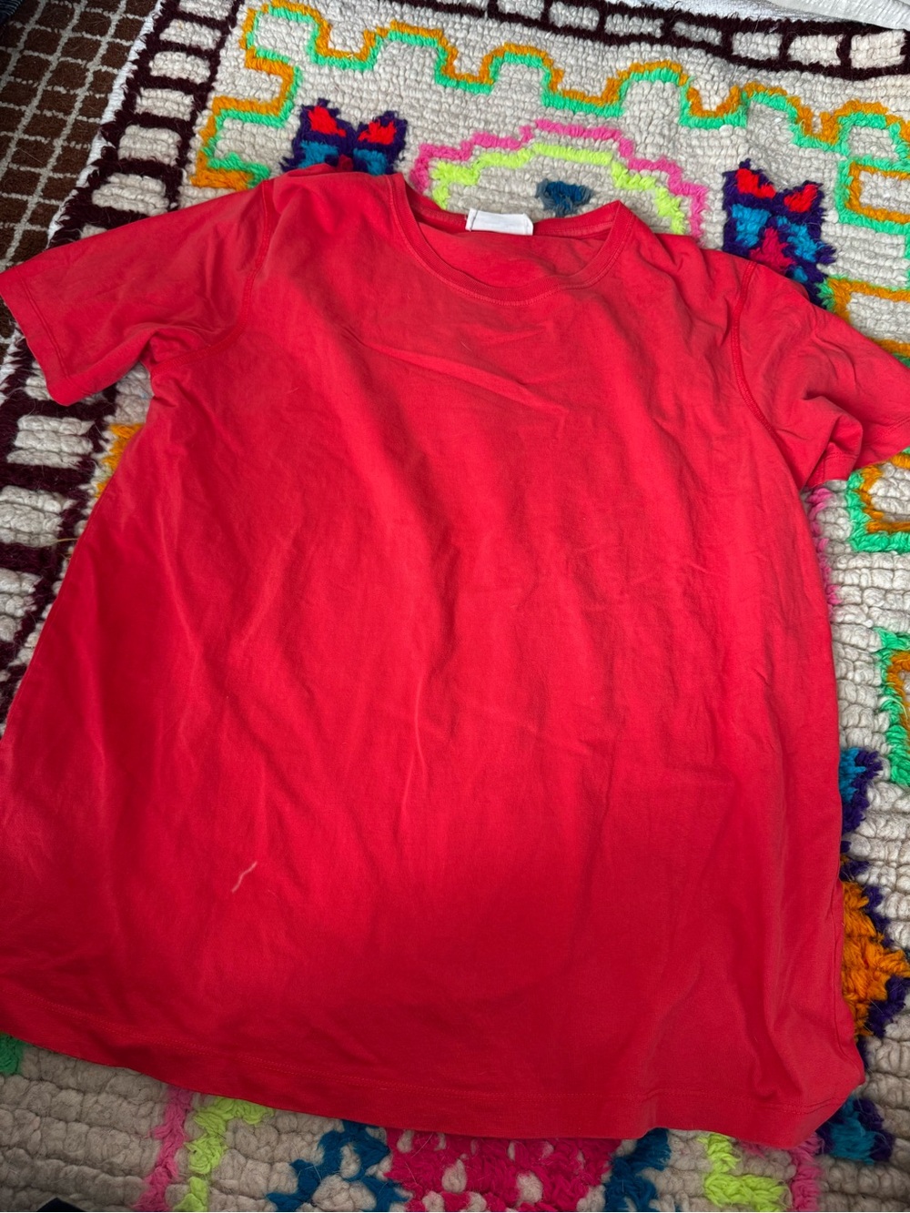 American Vintage Crew Neck Tee Bright Red M / L